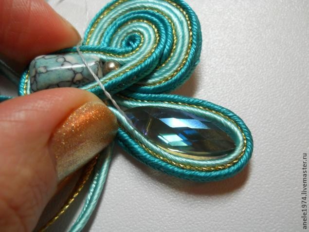 ​Мастер-класс по созданию сутажного кулона "Весенний букетик": часть 2