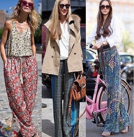 Простые брюки на завязках или на резинке