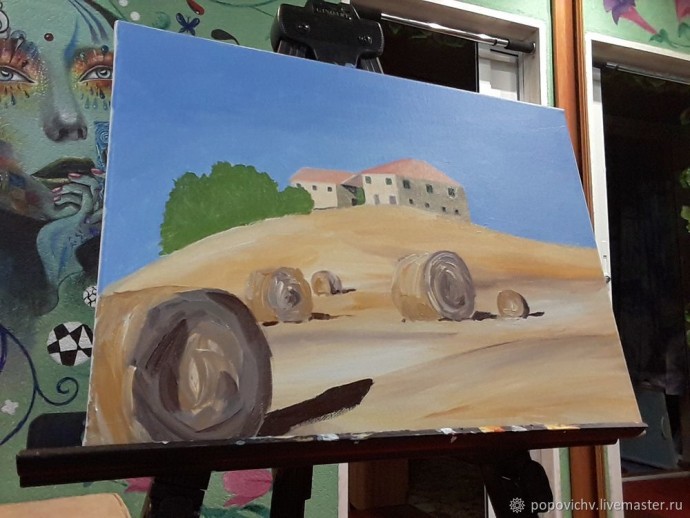 ​Рисуем итальянский пейзаж акрилом