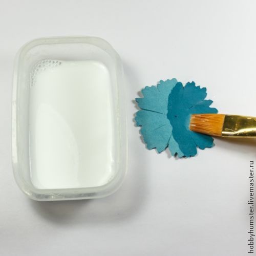 ​Создаем цветок из кожи в шарике: часть 1