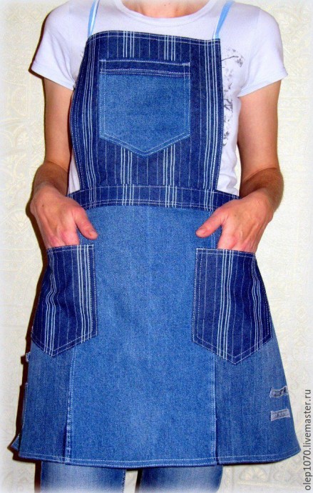 Что сделать из старых джинсов: фартук