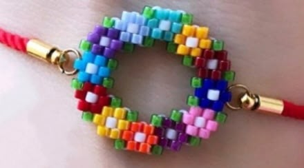 ​Цветочные круги из бисера