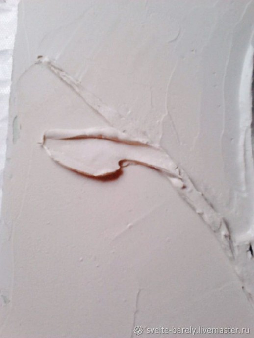 Создаем веточку розы из шпатлевки: часть 2