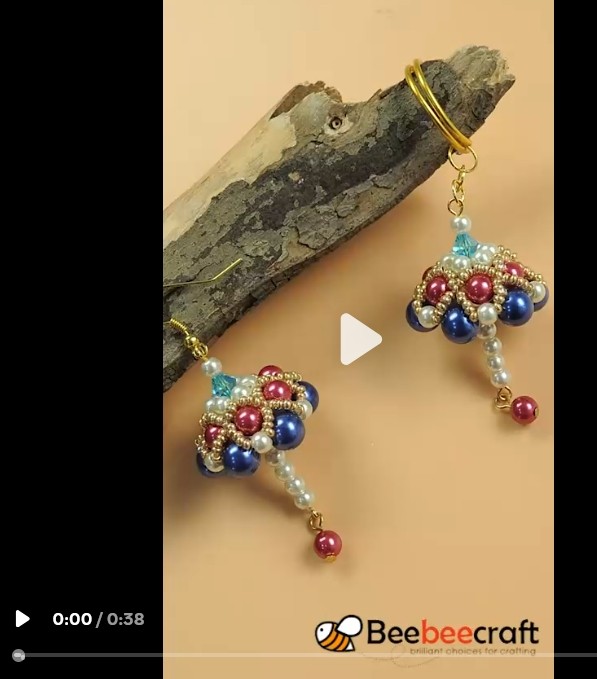 Рождественские колокольчики: серьги "Джумки"