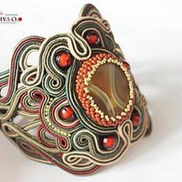 Создание шикарного сутажного браслета с агатом: часть 5