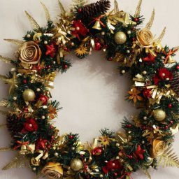 Создаем рождественский венок: часть 2