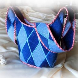 Шитьё сумки-торбы из старых джинсов