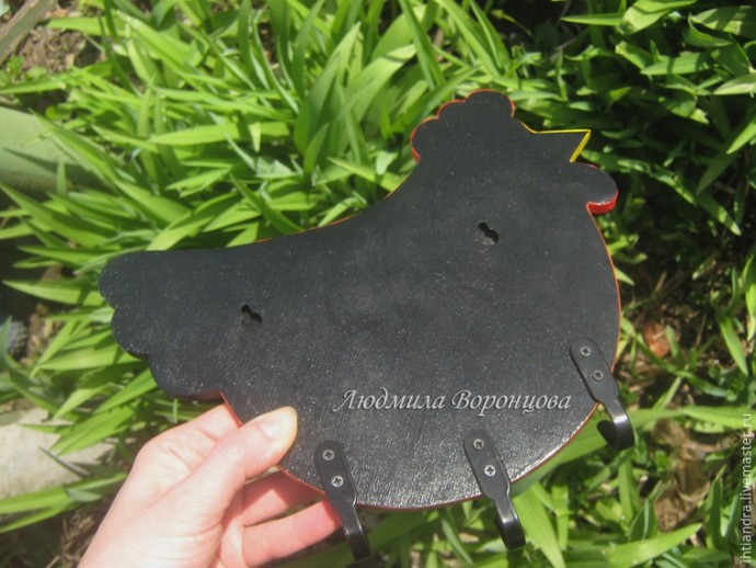 Создаем панно с крючками "Курочка": часть 3