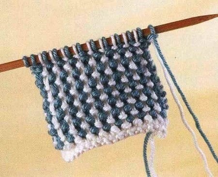 ​Тканая рисовая вязка: красивый несложный узор