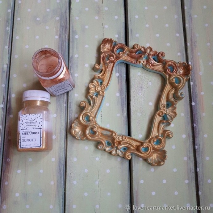 Декорируем фоторамки: золото, патина и вековая пыль (часть 1)