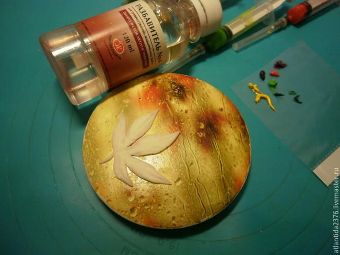 Декорируем шкатулку "Осенний дождь": часть 3