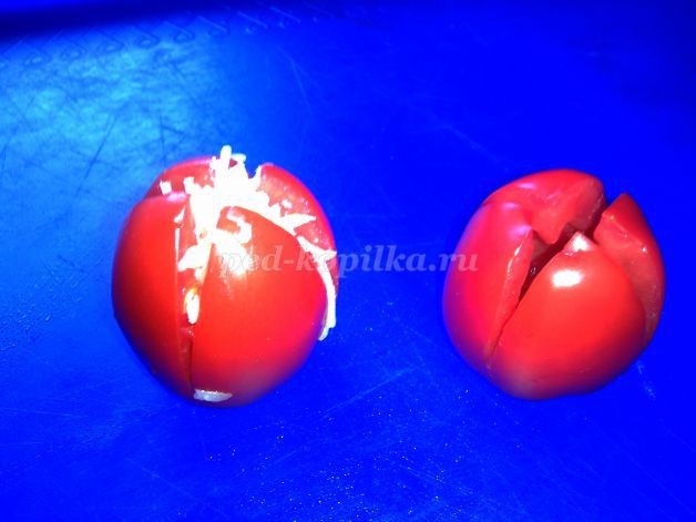 Композиция из овощей "Цветочный калейдоскоп": часть 1