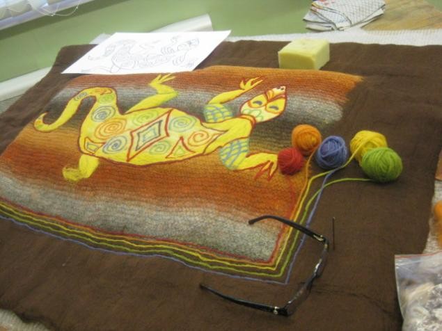 Панно "Ящерица"