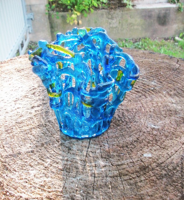 Создаем подсвечник из цветного стекла в технике фьюзинг: часть 4 Создаем подсвечник из цветного стекла в технике фьюзинг: часть 4