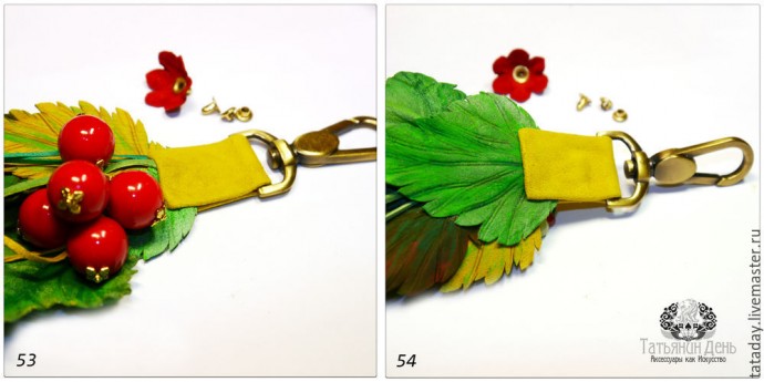 Делаем осеннюю подвеску-брелок для сумки: часть 4
