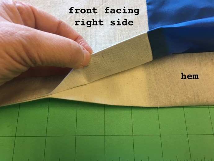 Обработка низа изделия на подкладке Обработка низа изделия на подкладке