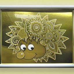 Расписываем стекло "Солнечный ёжик": часть 2