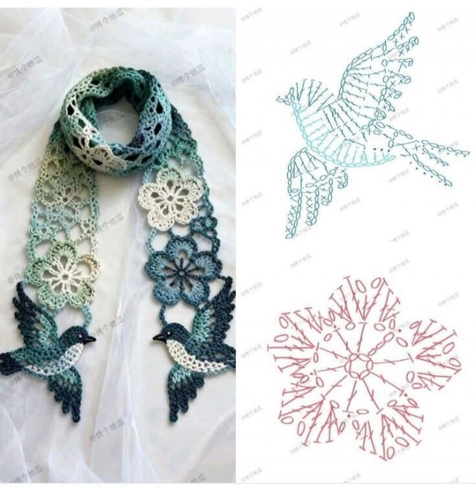 ​Необычные шарфы и шали