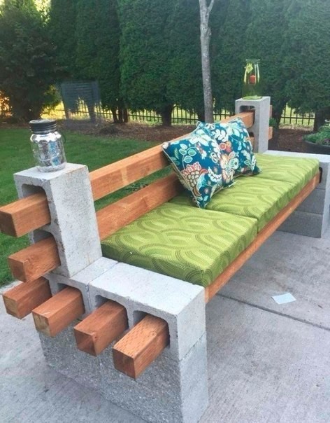 Применение бетонных блоков на даче