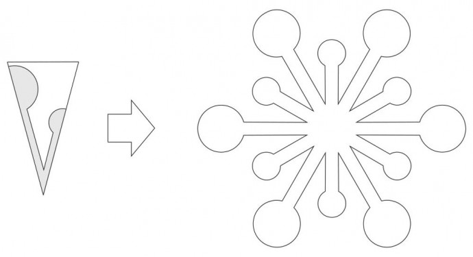 Войлочная геометрия: валяем топ "Февральская вьюга", часть 1