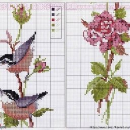 ​Вышиваем весенних птичек