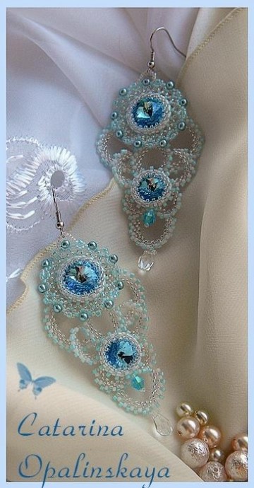 Серьги "Кружева"