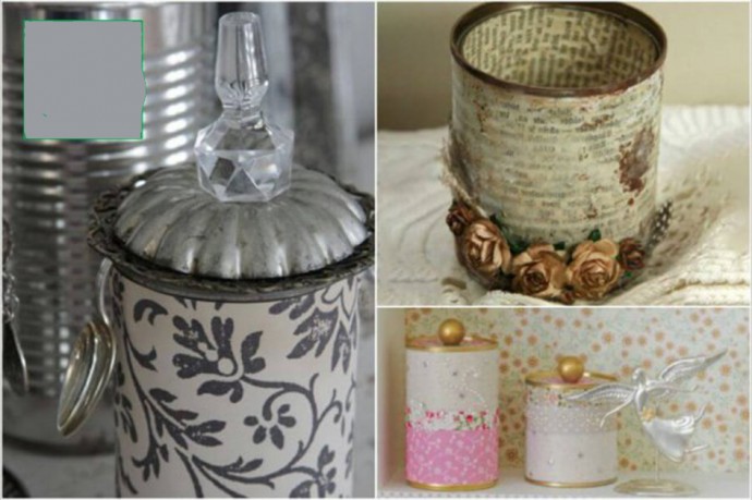 ​Ёмкости для хранения из консервных банок