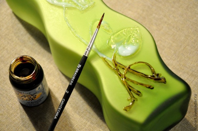 ​Декорирование вазы в стиле модерн: часть 2