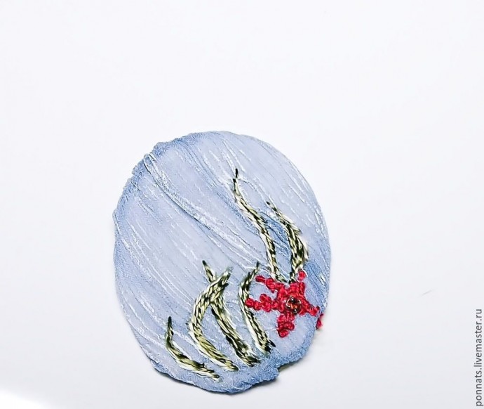 Изготавливаем текстильные серьги с вышивкой и лепкой "Гиппокампус": часть 2 Изготавливаем текстильные серьги с вышивкой и лепкой "Гиппокампус": часть 2