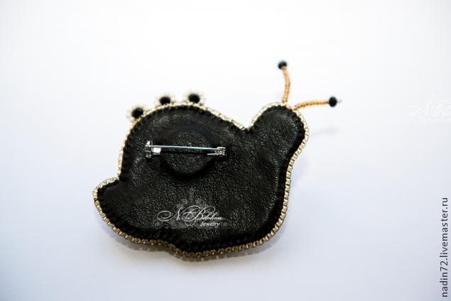 Брошь-улитка: мастер-класс, часть 4