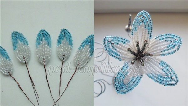 Цветы из бисера "Чудная фантазия": часть 2