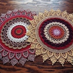 Очень красивые салфетки крючком