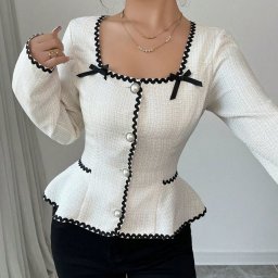 Стильные черно-белые блузы