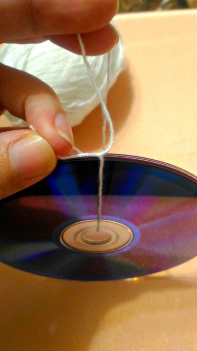 Создаем панно из CD дисков: часть 1