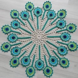 ​Салфетка "Перо павлина"