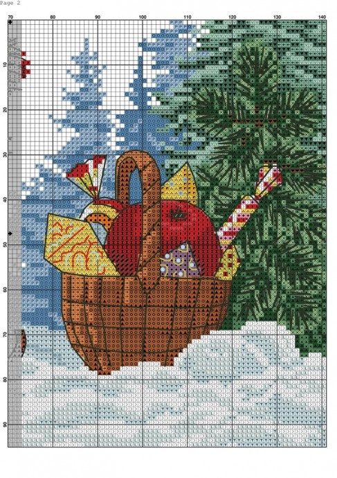 ​Вышиваем зимние картины: часть 1