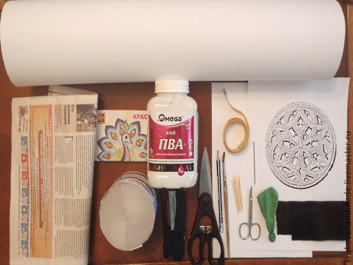 Изготовление ажурного кокошника для снегурочки