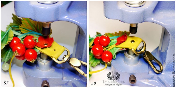 Делаем осеннюю подвеску-брелок для сумки: часть 4