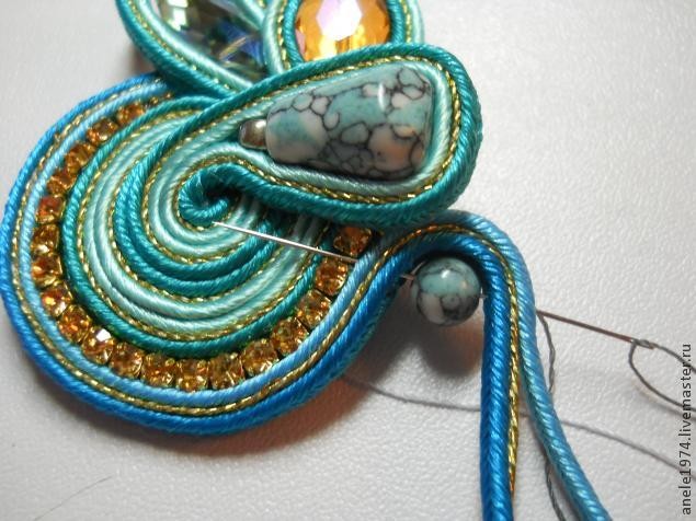 Мастер-класс по созданию сутажного кулона "Весенний букетик": часть 4 Мастер-класс по созданию сутажного кулона "Весенний букетик": часть 4