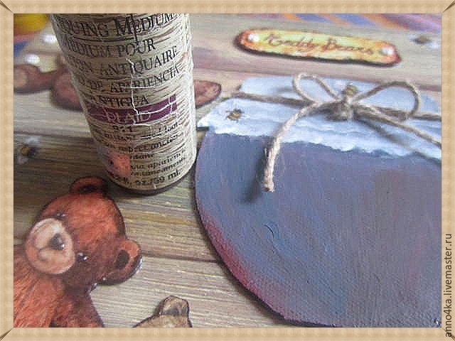 Объемный декупаж без специальных материалов: создаем панно "Ложка меда": часть 4