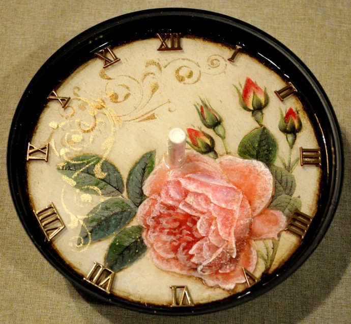 Декорирование часов с необычным стерео-эффектом: часть 5