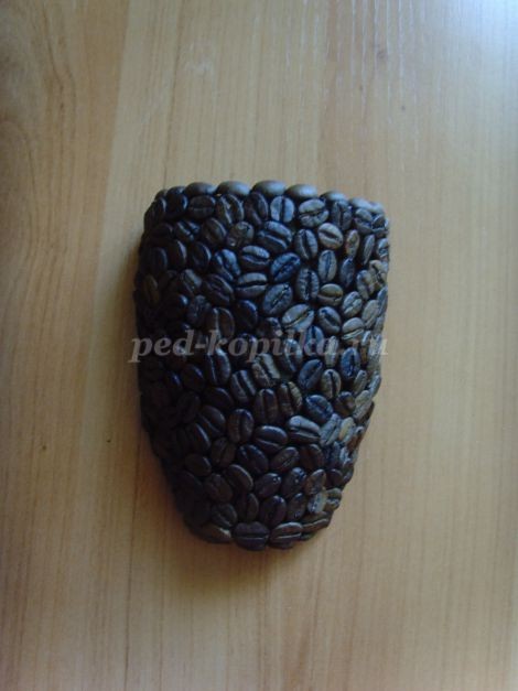 Панно из кофейных зерен: мастер-класс, часть 2