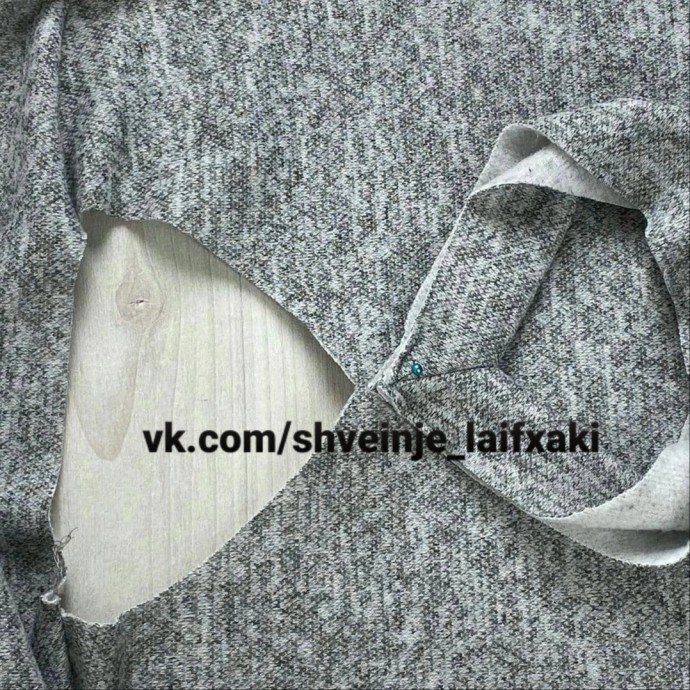 Как втачать V-горловину