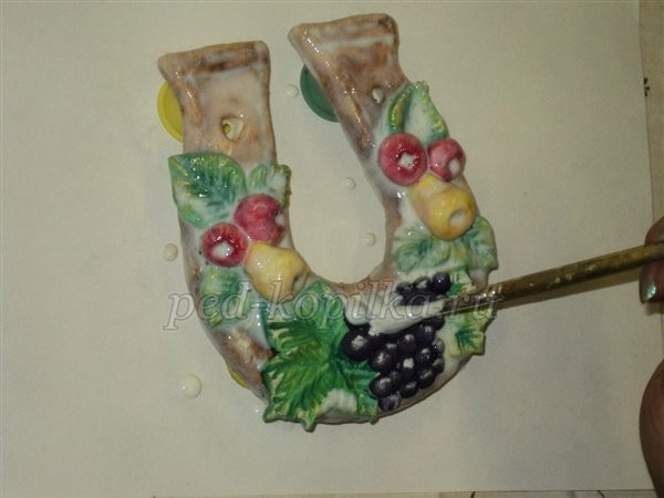 ​Подкова из соленого теста своими руками: часть 2