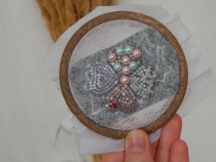 ​Создание броши "Клевер" из бисера: мастер-класс, часть 3