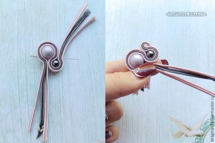 Красивые сутажные серьги: часть 1