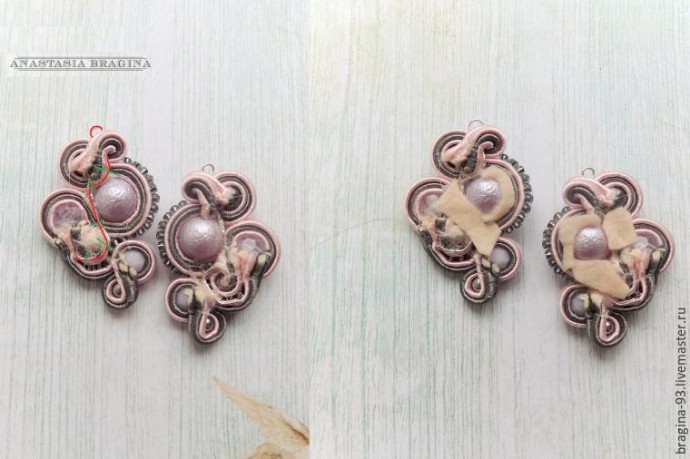 Красивые сутажные серьги: часть 2