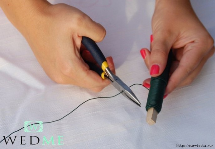 Георгины из фетра