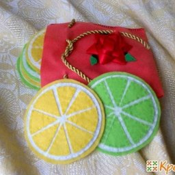 Подставка под горячие кружки из фетра