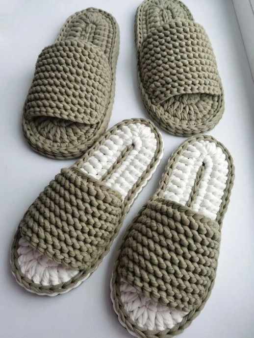 Тапочки крючком
